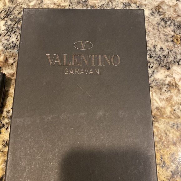 VALENTINO GARAVANI Rockstud Pointed Toe Noir Black Ballet Ballerina Flats - Picture 9 of 9